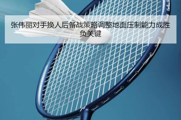张伟丽对手换人后备战策略调整地面压制能力成胜负关键